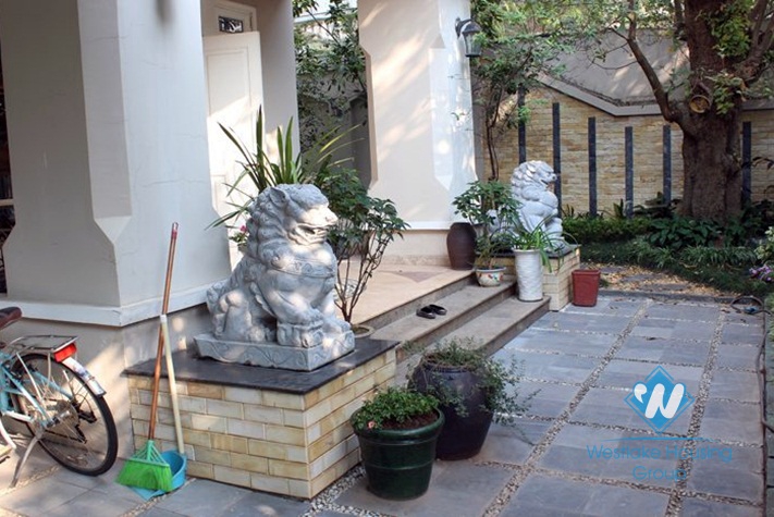 Furnished large villa with 4 bedrooms for rent in Ciputra, Westlake, Tay Ho, Hanoi, Vietnam